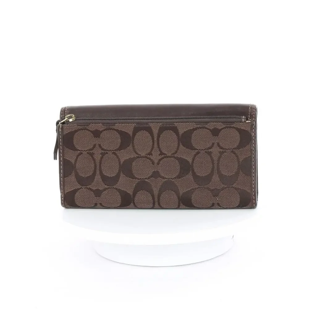 Coach Vintage Bleecker Brown Signature Buckle Wallet